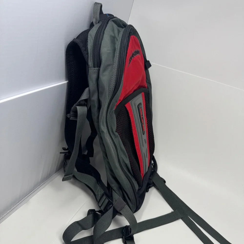 Dakine Drafter Backpack Red Gray Black Mountain Biking Hiking - No Hydrpack